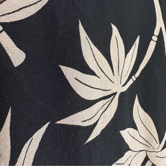 EVAN PICONE Vintage 100% Silk Bamboo Print Long Sleeve Blouse 12 M/L - Picture 8 of 14